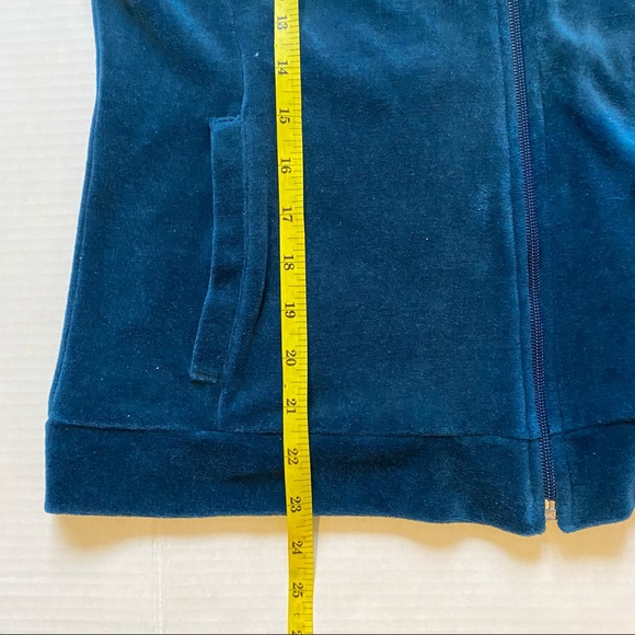 Talbots women’s LUXE STRAIGHT-LEG full zip VELOUR 2 pc Track suit -size S petite - Picture 13 of 16